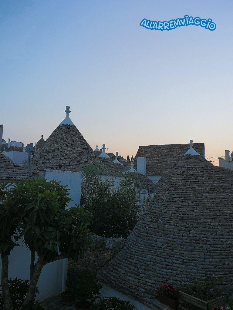 Tramonto sui trulli di Alberobello